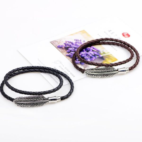 charm bracelets 2021 arrival 43cm long braided feather bracelet jewelry alloy magnetic buckle accessories for women and men, Golden;silver
charm bracelets 2021 arrival 43cm long braided feather bracelet jewelry alloy magnetic buckle accessories for women and men, Golden;silver