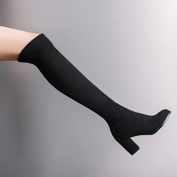 boots elastic thigh high women shoes 2021 slim long over the knee female fashion brown women's big size 43, Black
boots elastic thigh high women shoes 2021 slim long over the knee female fashion brown women's big size 43, Black