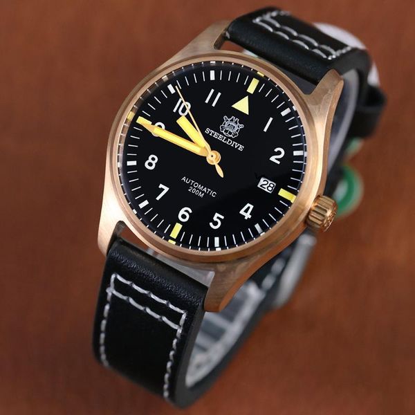 1940s cusn8 watch bronze mechanical men wrist sapphire crystal automatic 200m diver watches man wristwatches, Slivery;brown
1940s cusn8 watch bronze mechanical men wrist sapphire crystal automatic 200m diver watches man wristwatches, Slivery;brown