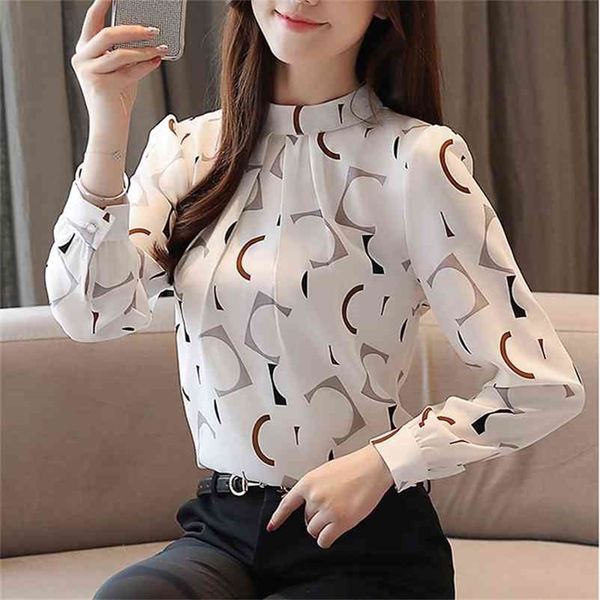 women clothing chiffon blouses shirts spring new long sleeve printed shirts female women flower shirt blusa 204e5p 210401, White
women clothing chiffon blouses shirts spring new long sleeve printed shirts female women flower shirt blusa 204e5p 210401, White