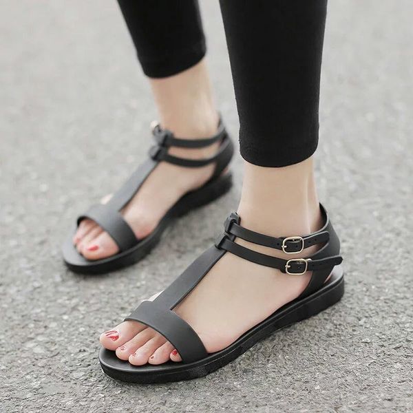 sandals arrival female flat brief fashion comfort zone jelly shoes all-match open toe slippers, Black
sandals arrival female flat brief fashion comfort zone jelly shoes all-match open toe slippers, Black