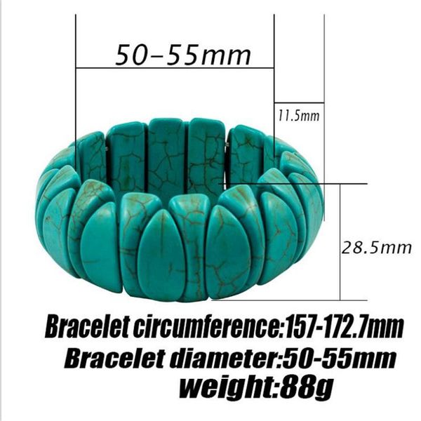 beaded, strands fashion women's bracelet blue turquoises colorful beads boho beach wrist jewelry female men gifts, Black
beaded, strands fashion women's bracelet blue turquoises colorful beads boho beach wrist jewelry female men gifts, Black