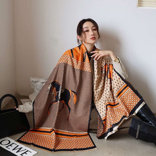 designer 2021 women winter shawl cashmere luxury horse female fat shawls wraps pashmina bufanda blanket women039s chair, Blue;gray
designer 2021 women winter shawl cashmere luxury horse female fat shawls wraps pashmina bufanda blanket women039s chair, Blue;gray