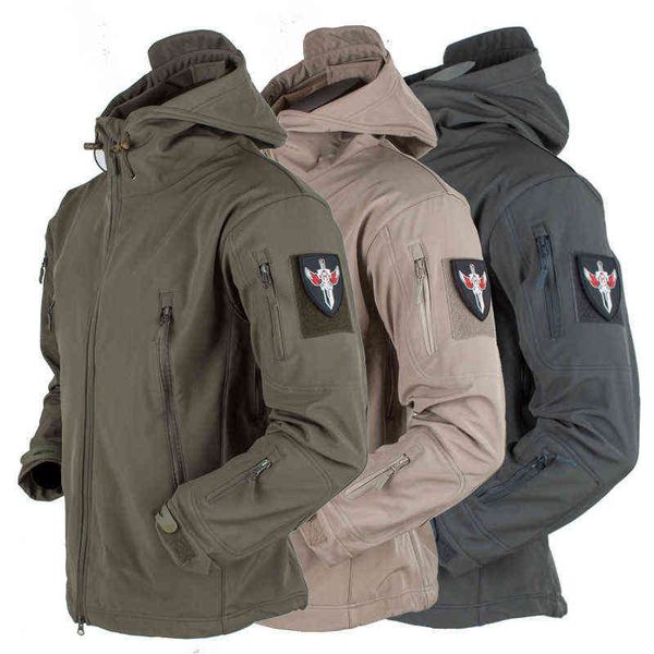 outdoor soft shell fleece tactical jacket windbreak waterproof warm three-in-one breathable fishing hiking loose shark skin coat, Black;brown
outdoor soft shell fleece tactical jacket windbreak waterproof warm three-in-one breathable fishing hiking loose shark skin coat, Black;brown