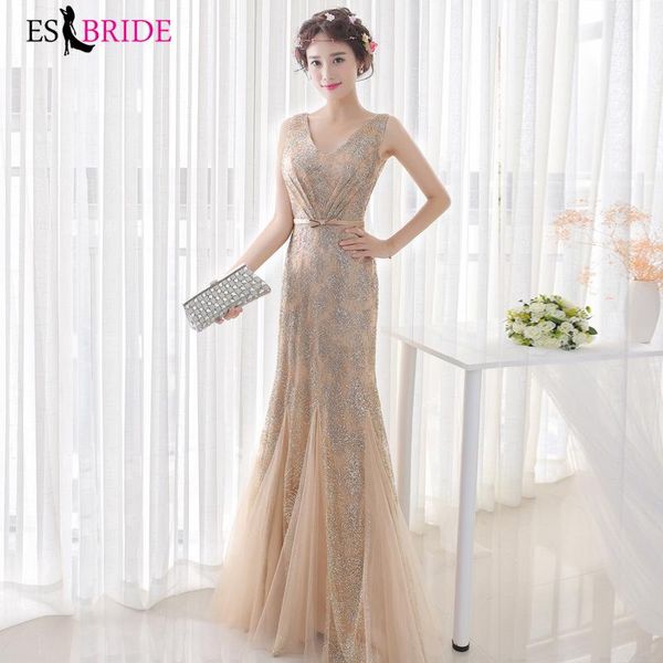 party dresses gold fashion evening 2021 mermaid long gowns with ruffles special occasion wedding guest es1375, White;black
party dresses gold fashion evening 2021 mermaid long gowns with ruffles special occasion wedding guest es1375, White;black