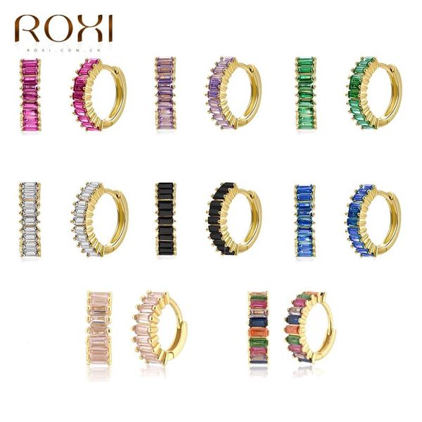 hoop & huggie roxi copper colorful zircon crystals earrings for women girls jewelry luxury pendientes earring piercings, Golden;silver
hoop & huggie roxi copper colorful zircon crystals earrings for women girls jewelry luxury pendientes earring piercings, Golden;silver