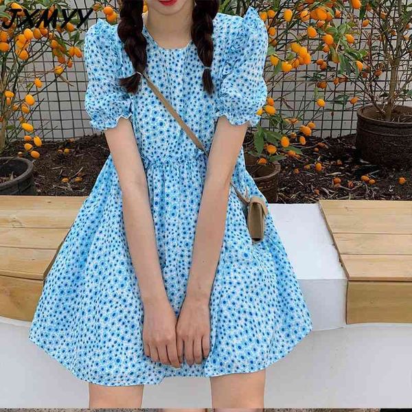 fashion plus size women's chic blue floral doll dress cute puff sleeve casual loose platycodon first love mori series -4xl 210412, Black;gray
fashion plus size women's chic blue floral doll dress cute puff sleeve casual loose platycodon first love mori series -4xl 210412, Black;gray