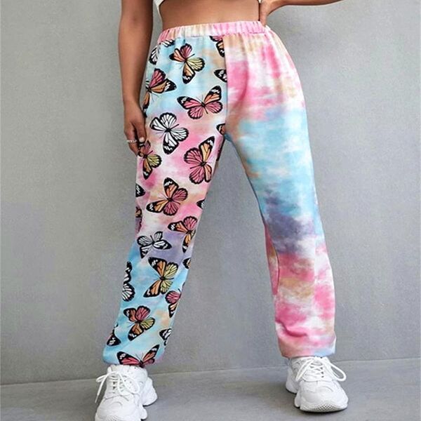 women's pants & capris pink tie dye butterfly print sweatpants women 2021 autumn streetwear joggers trousers harajuku high waist loose, Black;white
women's pants & capris pink tie dye butterfly print sweatpants women 2021 autumn streetwear joggers trousers harajuku high waist loose, Black;white