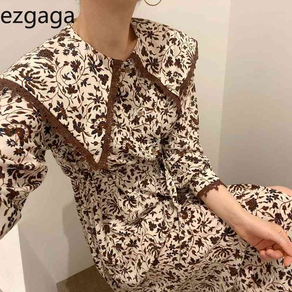 ezgaga long party dress women chic vintage turn-down collar lace up patchwork button high waist floral printed elegant vestidos 210430, Black;gray
ezgaga long party dress women chic vintage turn-down collar lace up patchwork button high waist floral printed elegant vestidos 210430, Black;gray