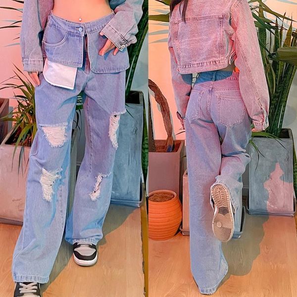 women's jeans female ripped jeans, high waist hollow out trousers long pants for spring summer fall, blue, s//l
women's jeans female ripped jeans, high waist hollow out trousers long pants for spring summer fall, blue, s//l