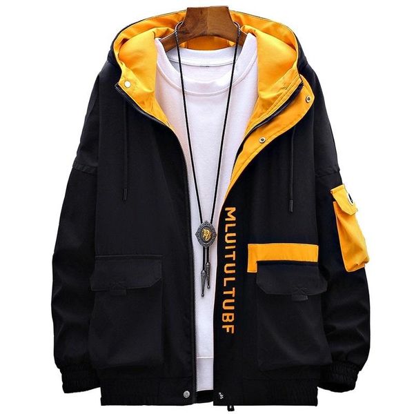 men's jackets tooling coat spring autumn 2021 windbreaker short korean fashion student jacket, Black;brown 
men's jackets tooling coat spring autumn 2021 windbreaker short korean fashion student jacket, Black;brown