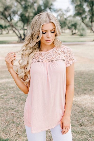 women shirts fashion vest shirt casual tank blouse solid summer short sleeve lace, White
women shirts fashion vest shirt casual tank blouse solid summer short sleeve lace, White