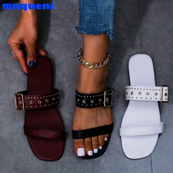 slippers women rivet buckle female square toe slides ladies casual flats 2021 summer beach shoes woman footwear plus size, Black
slippers women rivet buckle female square toe slides ladies casual flats 2021 summer beach shoes woman footwear plus size, Black