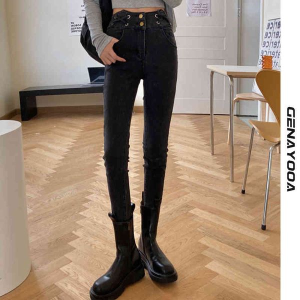 genayooa women high waist stretch skinny denim jeans mujer bodycon streetwear slim push up solid pencil pants ladies 210417, Blue
genayooa women high waist stretch skinny denim jeans mujer bodycon streetwear slim push up solid pencil pants ladies 210417, Blue