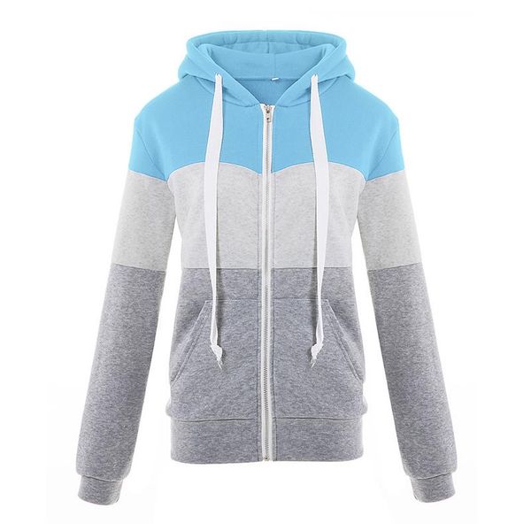 women's jackets autumn winter pullover women basic coats nice female 3 color strip spliced casual warm ladies jacket plus size, Black;brown
women's jackets autumn winter pullover women basic coats nice female 3 color strip spliced casual warm ladies jacket plus size, Black;brown