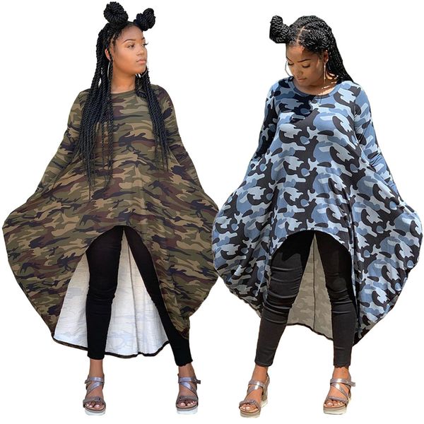 casual dresses designer womens loose camouflage blue print autumn long sleeve hi-lo irregular dress round neck streetwear vestido 4p0q, Black;gray
casual dresses designer womens loose camouflage blue print autumn long sleeve hi-lo irregular dress round neck streetwear vestido 4p0q, Black;gray
