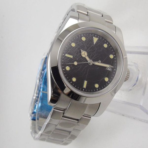 wristwatches 40mm sterile dial sapphire glass date bracelet miyota 8215 automatic movement men's watch, Slivery;brown
wristwatches 40mm sterile dial sapphire glass date bracelet miyota 8215 automatic movement men's watch, Slivery;brown