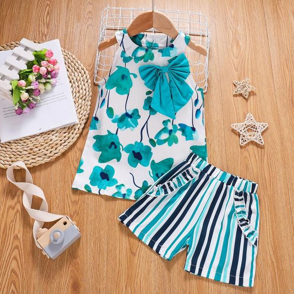 born clothes summer toddler kids baby girls bowtie floral sleeveless striped shorts outfits suit for clothing sets, White
born clothes summer toddler kids baby girls bowtie floral sleeveless striped shorts outfits suit for clothing sets, White
