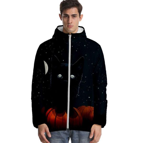 men's hoodies & sweatshirts halloween 3d printing winter warm casual zipper long down cotton jacket fashion jackets with hood, Black
men's hoodies & sweatshirts halloween 3d printing winter warm casual zipper long down cotton jacket fashion jackets with hood, Black