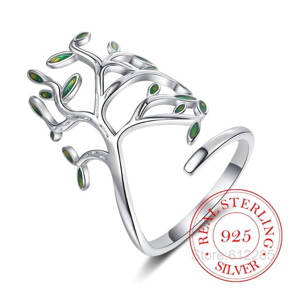 cluster rings 925 sterling silver tree of life green leaves adjustable finger for women jewelry wedding party gift, Golden;silver
cluster rings 925 sterling silver tree of life green leaves adjustable finger for women jewelry wedding party gift, Golden;silver