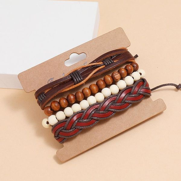 charm bracelets men's jewelry bracelet fashion weaving leather diy combination 4-piece set, Golden;silver
charm bracelets men's jewelry bracelet fashion weaving leather diy combination 4-piece set, Golden;silver