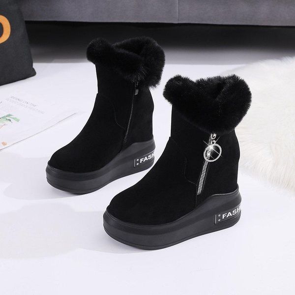 boots women ankle boot warm plush winter shoes for woman wedges high heels ladies leather snow, Black
boots women ankle boot warm plush winter shoes for woman wedges high heels ladies leather snow, Black