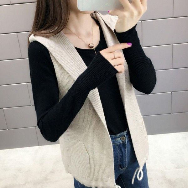 women's vests 2021 autumn winter women pullovers waistcoat sweater female vest knitted retro v-neck ladies fashion elegant jumper h576, Black;white
women's vests 2021 autumn winter women pullovers waistcoat sweater female vest knitted retro v-neck ladies fashion elegant jumper h576, Black;white