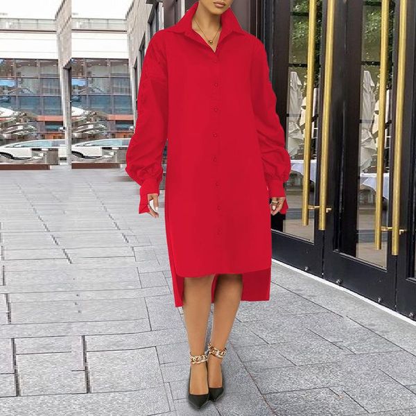 casual dresses spring women long sleeve shirt dress fashion lapel lantern asymmetrical midi woman loose big size party 4xl, Black;gray
casual dresses spring women long sleeve shirt dress fashion lapel lantern asymmetrical midi woman loose big size party 4xl, Black;gray