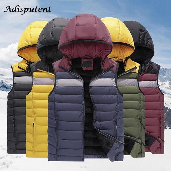 men's vests winter parka men's warm sleeveless jackets casual waistcoat cotton vest hooded plus size duck down parkas men m-4xl, Black;white
men's vests winter parka men's warm sleeveless jackets casual waistcoat cotton vest hooded plus size duck down parkas men m-4xl, Black;white