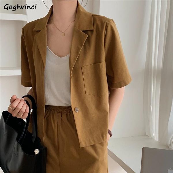 women's suits & blazers summer short sleeve women single breasted trendy solid daily thin clothing office lady all-match pockets korean, White;black
women's suits & blazers summer short sleeve women single breasted trendy solid daily thin clothing office lady all-match pockets korean, White;black