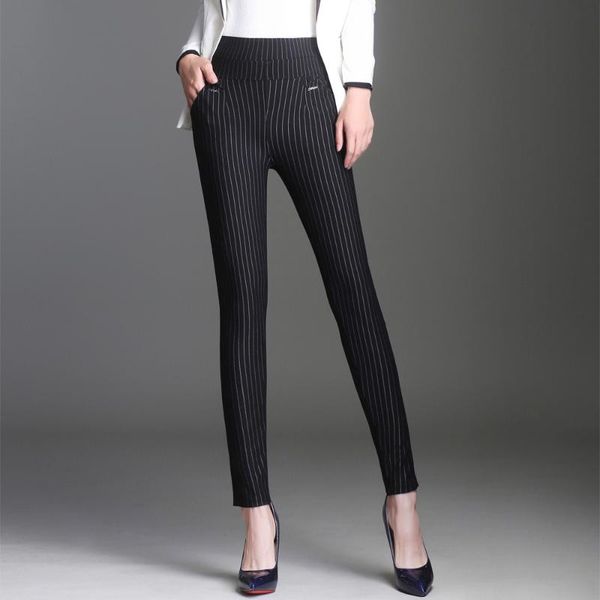 women's pants & capris vecileon women black striped skinny trousers autumn office lady elegant slim fit girls cute pencil leggings 2021, Black;white
women's pants & capris vecileon women black striped skinny trousers autumn office lady elegant slim fit girls cute pencil leggings 2021, Black;white