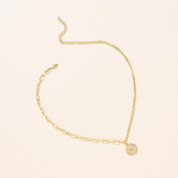 women's stainless steel necklace thick chain around size portrait brand pendant jewelry necklaces, Silver
women's stainless steel necklace thick chain around size portrait brand pendant jewelry necklaces, Silver