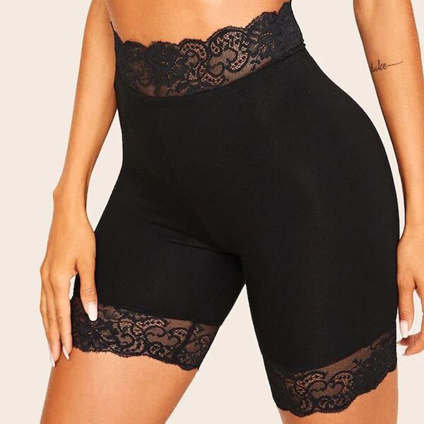 women's shorts black lace trim solid biker for women activewear 2021 summer athleisure female high waist skinny, White;black
women's shorts black lace trim solid biker for women activewear 2021 summer athleisure female high waist skinny, White;black