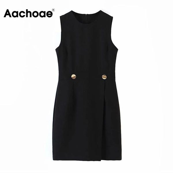 casual dresses aachoae summer elegant black dress sleeveless o neck mini lady button decorate vintage a line vestido de mulher, Black;gray
casual dresses aachoae summer elegant black dress sleeveless o neck mini lady button decorate vintage a line vestido de mulher, Black;gray