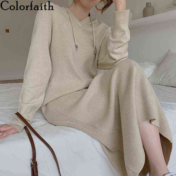 colorfaith new 2020 autumn winter women dresses v-neck hooded korean knitting oversize elegant vintage lady long dresses dr6022 g1214, Black;gray
colorfaith new 2020 autumn winter women dresses v-neck hooded korean knitting oversize elegant vintage lady long dresses dr6022 g1214, Black;gray