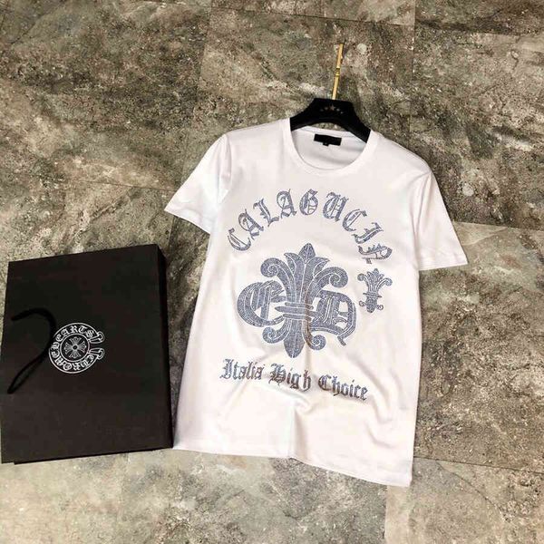 hearts/chrome croosin summer new sanskrit letter drill short sleeve t-shirt men's fashion versatile slim fit mercerized cotton h, White;black
hearts/chrome croosin summer new sanskrit letter drill short sleeve t-shirt men's fashion versatile slim fit mercerized cotton h, White;black