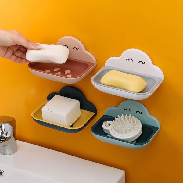 soap dishes cartoon clouds shape box dish bathroom drain holder portable case double-layer kitchen accessories
soap dishes cartoon clouds shape box dish bathroom drain holder portable case double-layer kitchen accessories