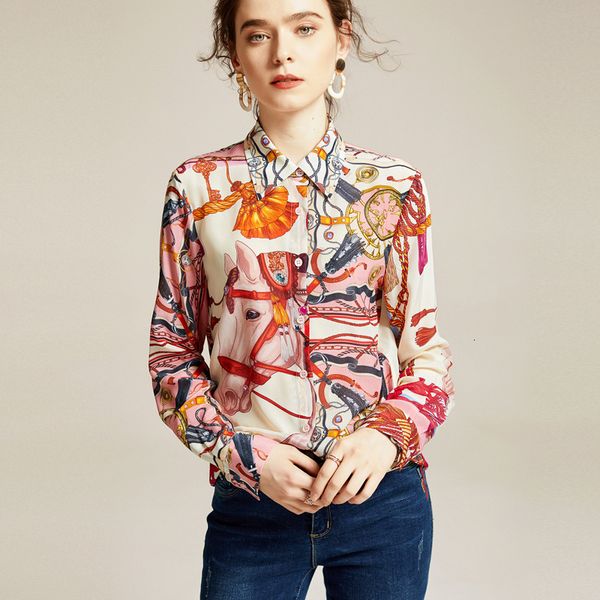 women's blouses & shirts 100% silk european fashion lapel long sleeve print slim casual women n5289253 yqql, White
women's blouses & shirts 100% silk european fashion lapel long sleeve print slim casual women n5289253 yqql, White