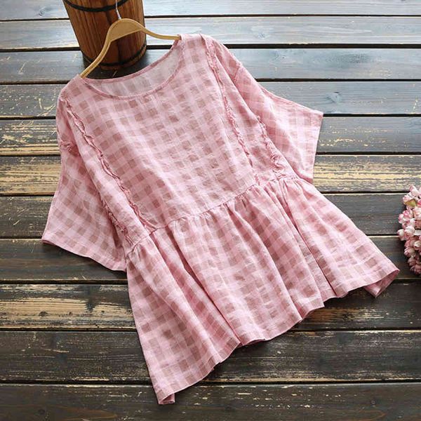 dress summer women's fashions short sleeves loose t-shirt all-combined casual cotton flax plaid shirt femme plus size m102, Black;gray
dress summer women's fashions short sleeves loose t-shirt all-combined casual cotton flax plaid shirt femme plus size m102, Black;gray