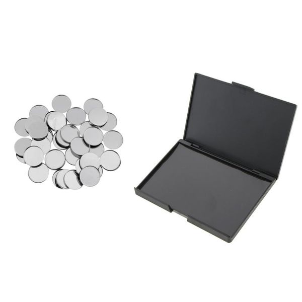 beauty cosmetic empty diy eye shadow magnetic palette case makeup organizer box + 50 round metal eyeshadow pans holder storage bottles & jar
beauty cosmetic empty diy eye shadow magnetic palette case makeup organizer box + 50 round metal eyeshadow pans holder storage bottles & jar