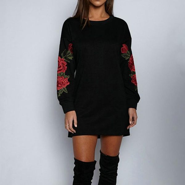 fashing women dress spring mini night classic floral printed long sleeve o-neck loose black streetwear casual dresses, Black;gray
fashing women dress spring mini night classic floral printed long sleeve o-neck loose black streetwear casual dresses, Black;gray