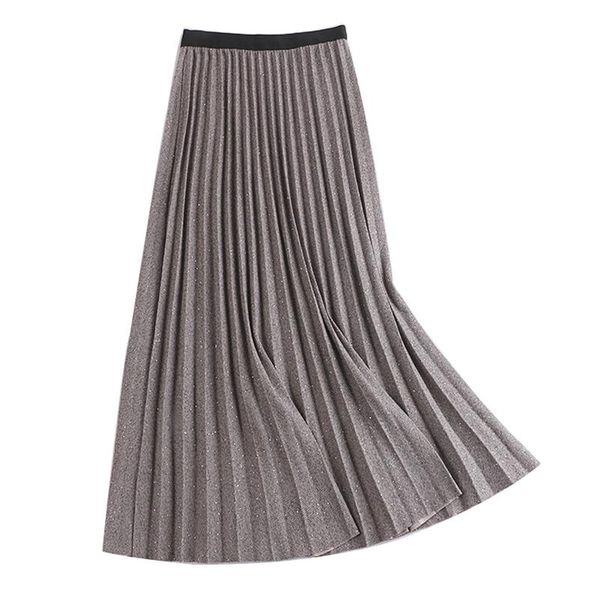 skirts retrieved winter ploided rok womens vintage high tail glowing solid long smokes fashion shiny slim jupe female, Black
skirts retrieved winter ploided rok womens vintage high tail glowing solid long smokes fashion shiny slim jupe female, Black