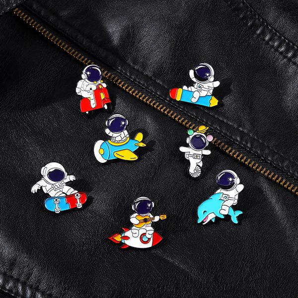 astronaut enamel pin custom ocean surfing motion rocket plane brooch bag badge childlike cartoon jewelry pins gift for kids accessory, Blue
astronaut enamel pin custom ocean surfing motion rocket plane brooch bag badge childlike cartoon jewelry pins gift for kids accessory, Blue