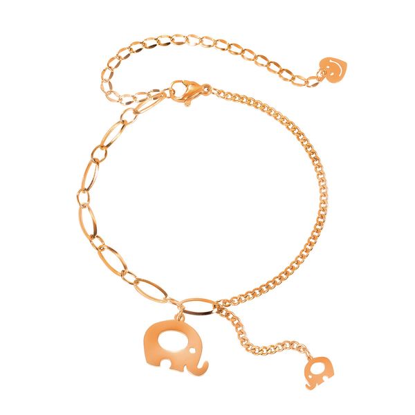 link charm japanese and korean jewelry fashion temperament elephant splicing titanium steel bracelet female minority design friend accessori, Golden;silver
link charm japanese and korean jewelry fashion temperament elephant splicing titanium steel bracelet female minority design friend accessori, Golden;silver