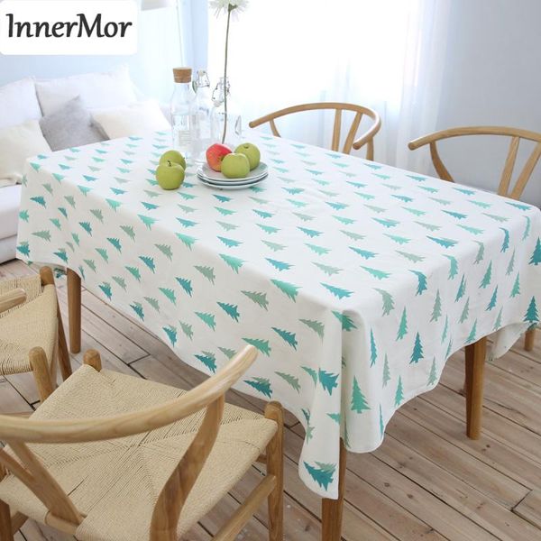 innermor 100% cotton christmas tree tablecloth printed green simple kid's table cover for home bedroom kitchen decoration cloth
innermor 100% cotton christmas tree tablecloth printed green simple kid's table cover for home bedroom kitchen decoration cloth
