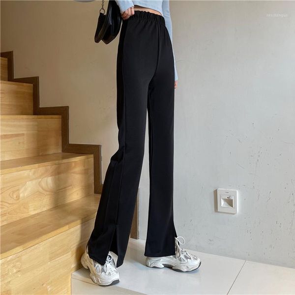 gothgotik bootcut jeans gothic style loose split flare pants for woman casual elastic waist grey black women's & capris, Black;white
gothgotik bootcut jeans gothic style loose split flare pants for woman casual elastic waist grey black women's & capris, Black;white