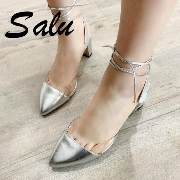 salu women sandals summer genuine leather shoes ladies high heeled woman lace-up female footwear, Black
salu women sandals summer genuine leather shoes ladies high heeled woman lace-up female footwear, Black