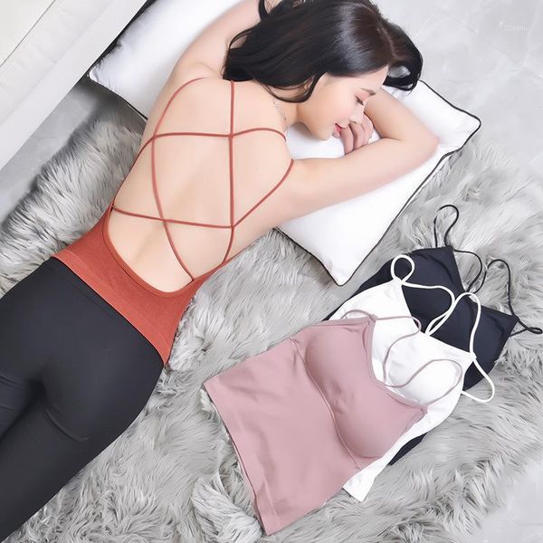 summer women sleeveless tanks lace patchwork tshirt chest pad for beautiful back camisoles &, Black;white
summer women sleeveless tanks lace patchwork tshirt chest pad for beautiful back camisoles &, Black;white