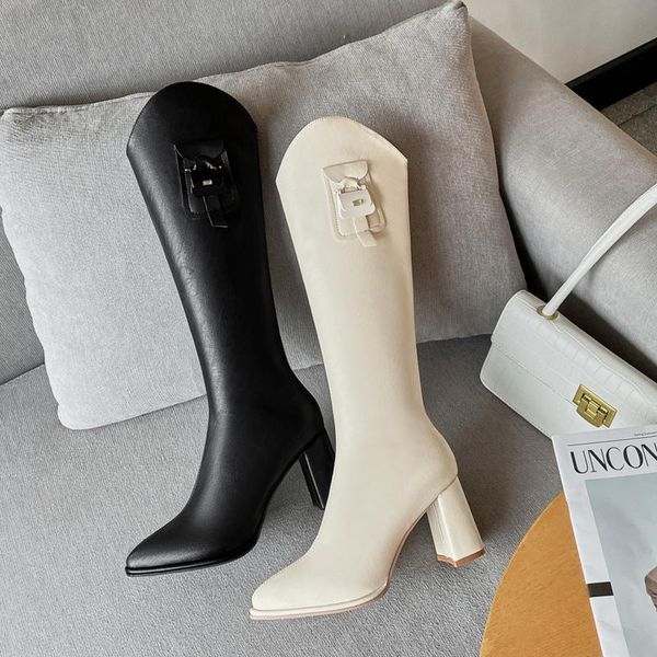 boots 2021winter square heel pu leather knee-high women's fashion pointed toe high heels long for women femmes bottes, Black
boots 2021winter square heel pu leather knee-high women's fashion pointed toe high heels long for women femmes bottes, Black