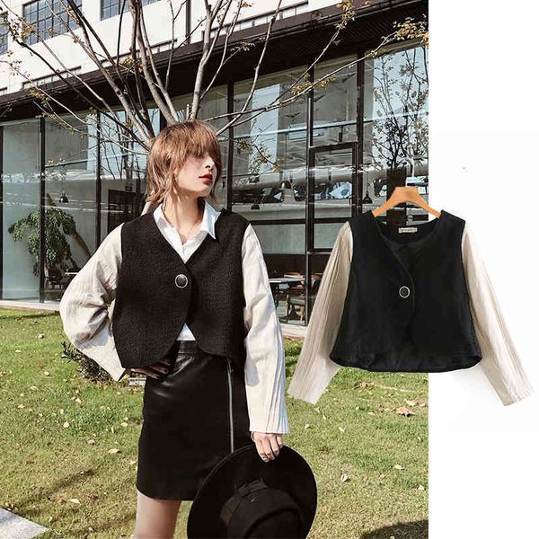 cool spring/female autumn black slices unique neck breasted draped jacket loose jacke, Black;brown
cool spring/female autumn black slices unique neck breasted draped jacket loose jacke, Black;brown